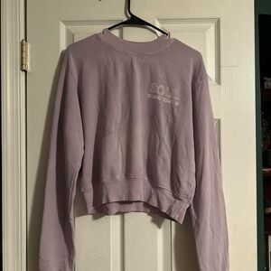 Soulcycle Lavender Cropped Sweatshirt